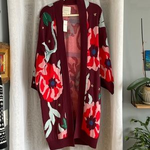 Anthropologie oversized long cardigan.